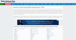 Desktop Screenshot of mobilerechargeplans.com